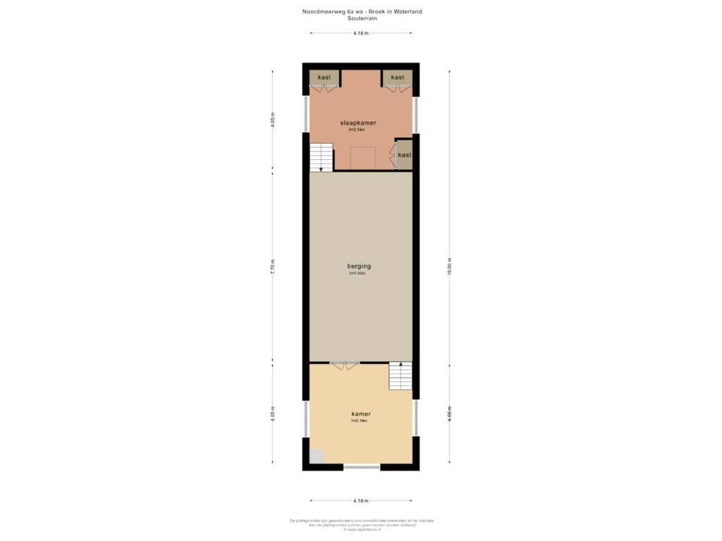 View floorplan of SOUTERRAIN of Noordmeerweg 6-AWS