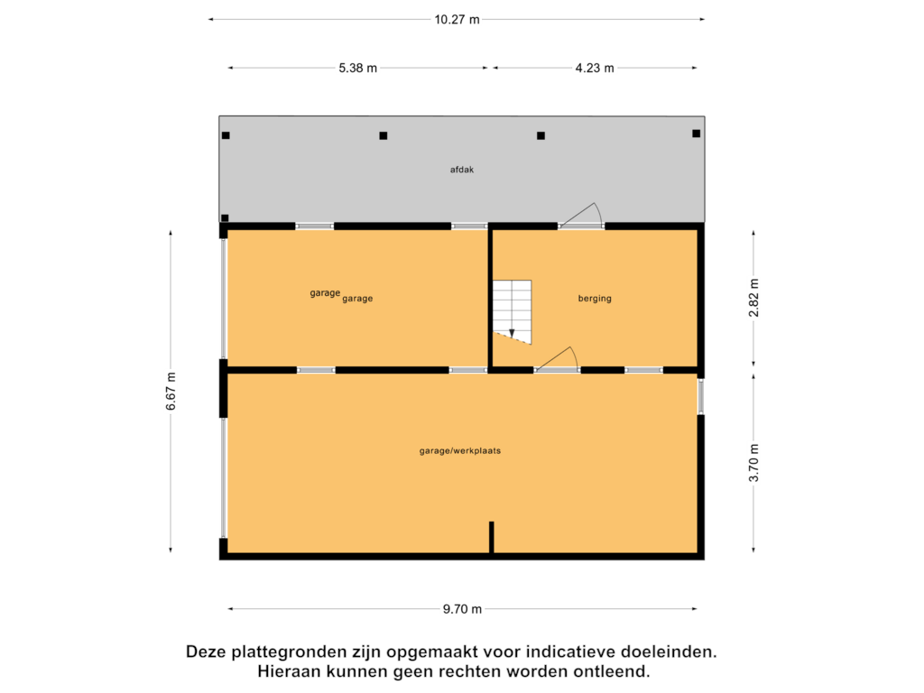 Bekijk plattegrond van Garage van Koudekerkseweg 153