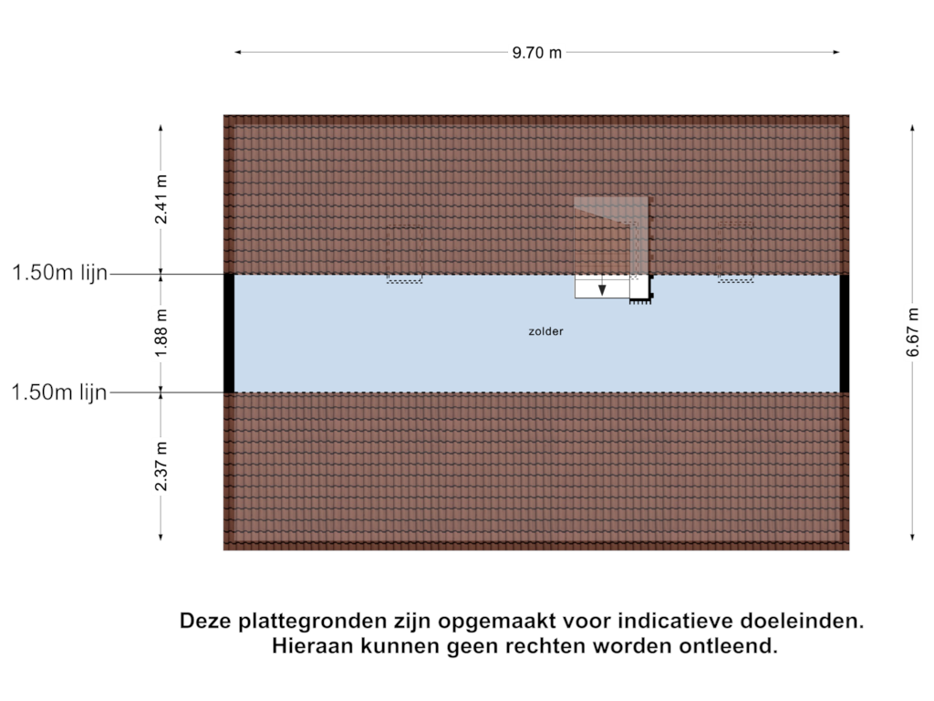 Bekijk plattegrond van Garagezolder van Koudekerkseweg 153