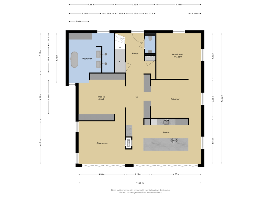 Bekijk plattegrond van Begane grond van Burghseweg 74