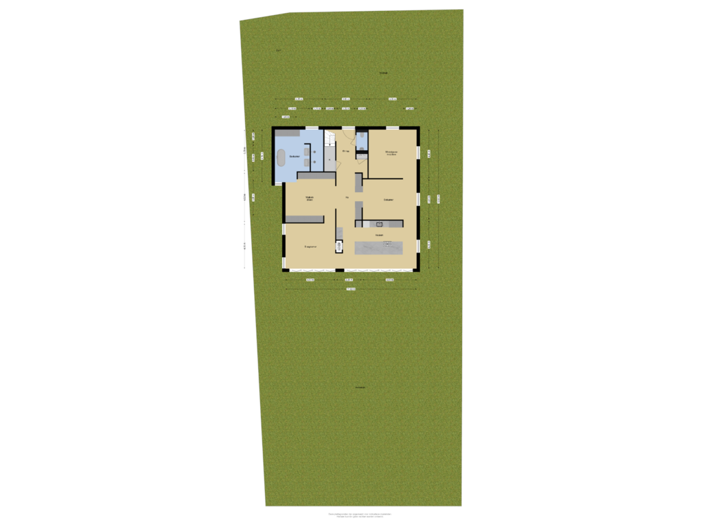 Bekijk plattegrond van Begane grond + Tuin van Burghseweg 74