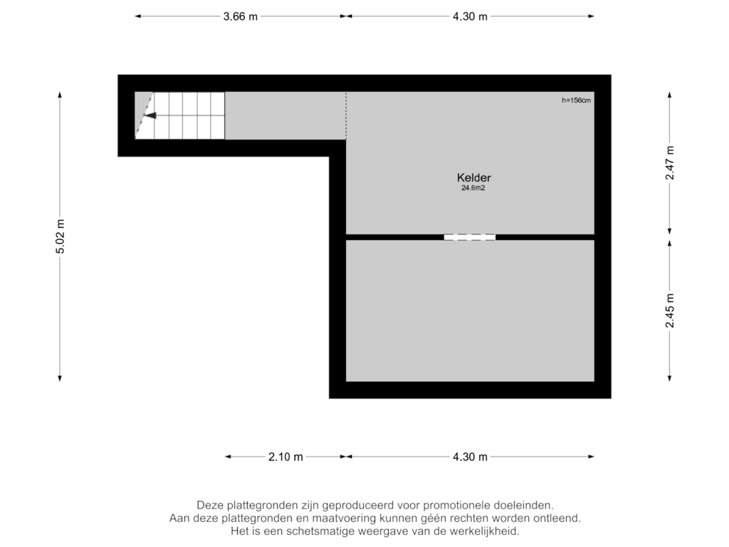 Bekijk plattegrond van Kelder van Dorpsstraat 15