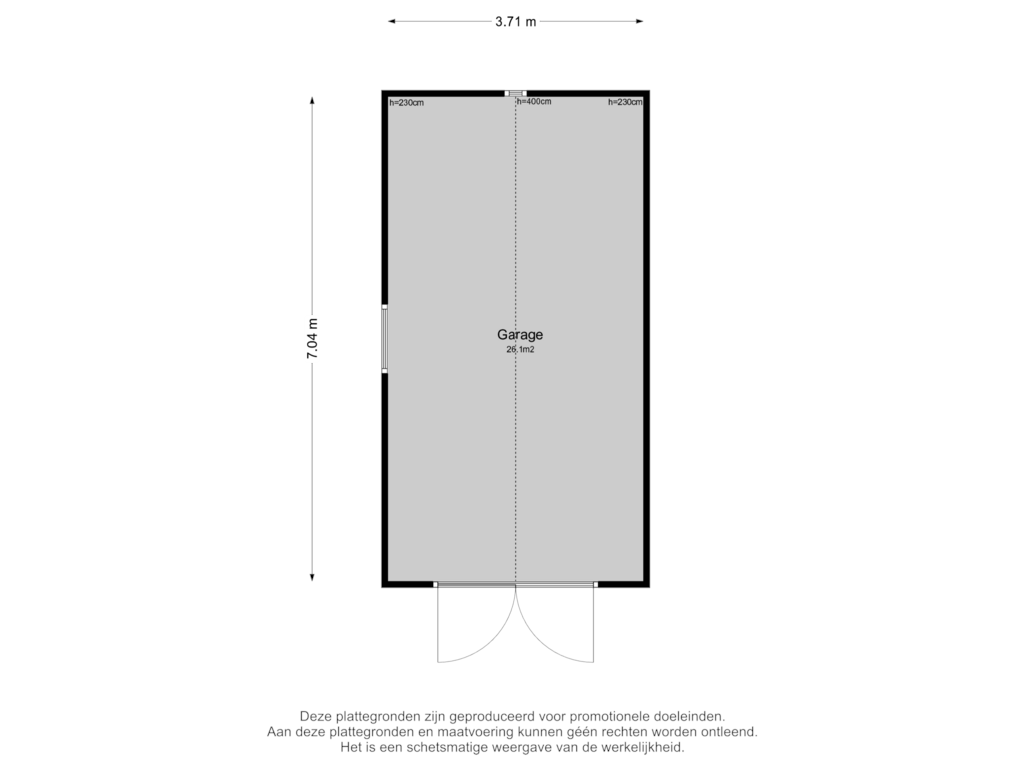 Bekijk plattegrond van Garage van Dorpsstraat 15