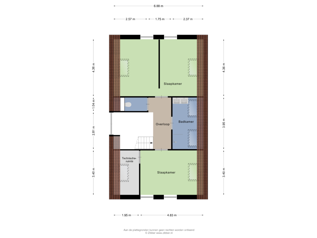 Bekijk plattegrond van EERSTE VERDIEPING van Burghseweg 74