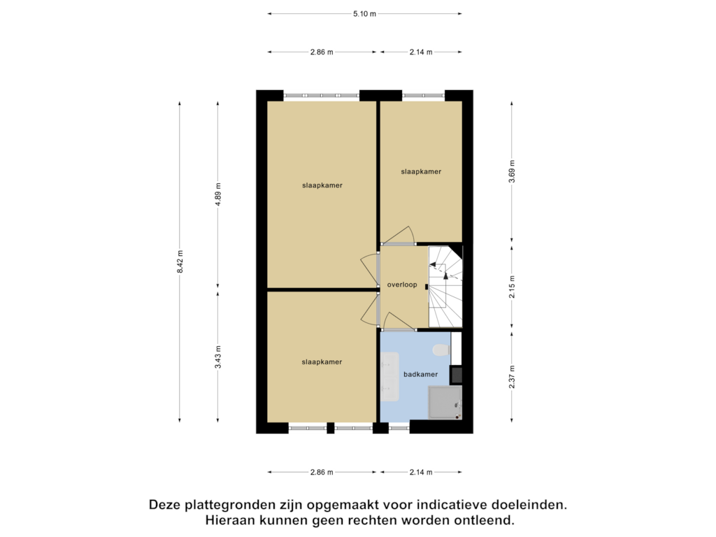 View floorplan of Eerste Verdieping of Siciliano 90