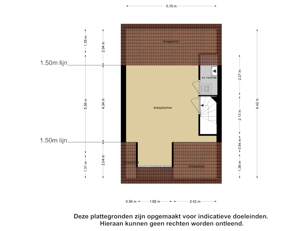 View floorplan of Tweede Verdieping of Siciliano 90