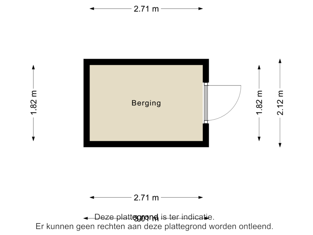 View floorplan of Berging of Oshaarseweg 24-85