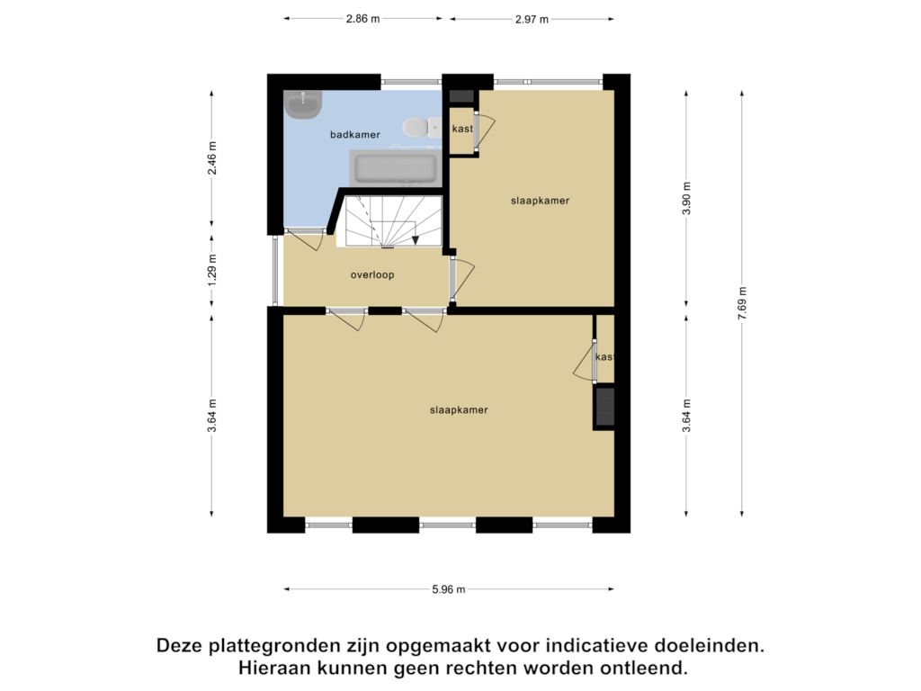 Bekijk plattegrond van Eerste verdieping van De Hoef 5