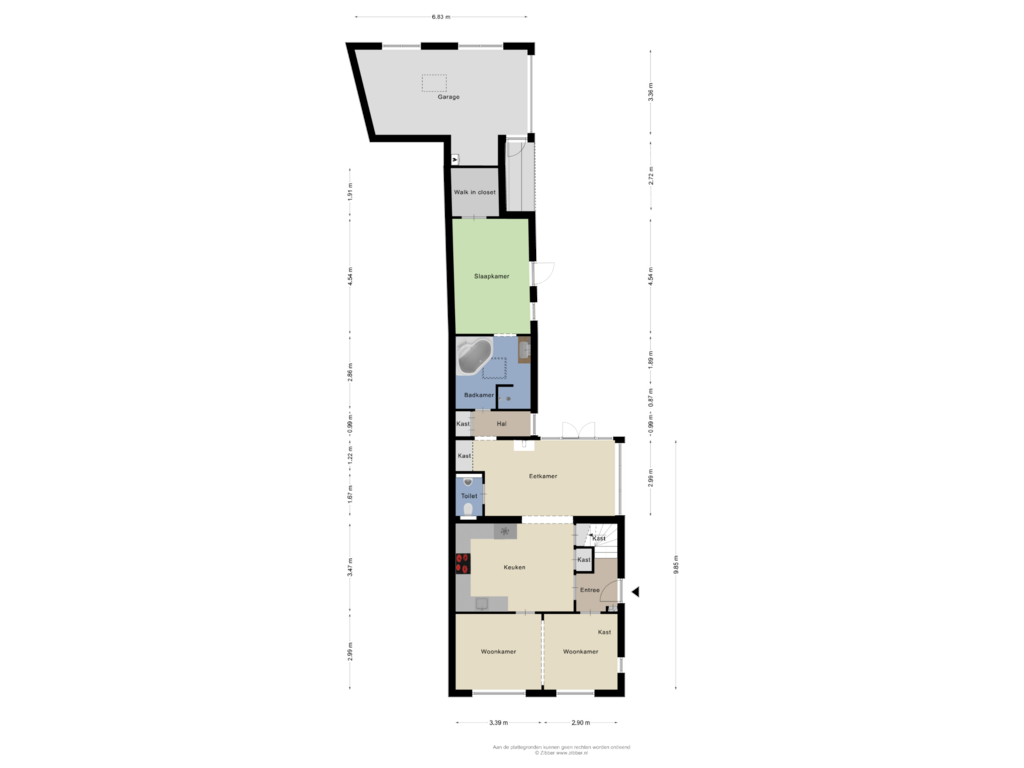 Bekijk plattegrond van Begane grond van Dorpstraat 10