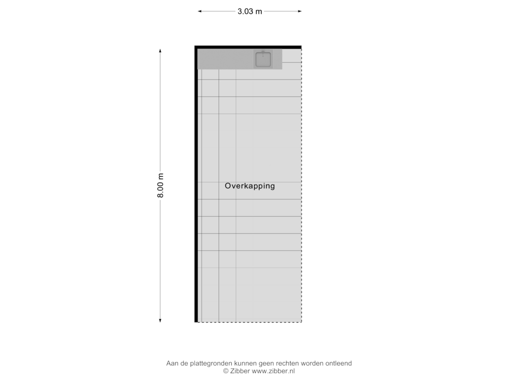 Bekijk plattegrond van Overkapping van Dorpstraat 10