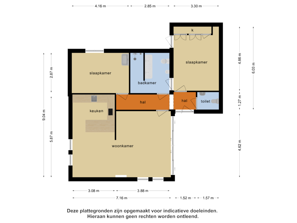 View floorplan of Begane grond of Vilsterseweg 1-A54