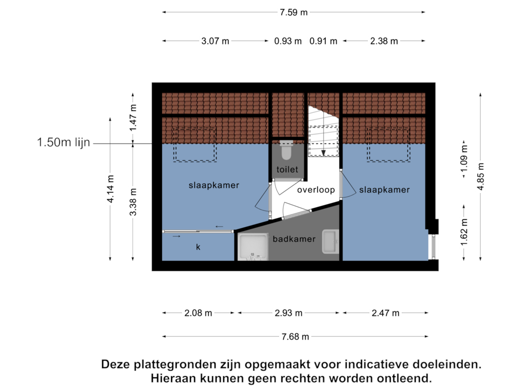 Bekijk plattegrond van 1e verdieping van Ogier van Cralingenpark 21