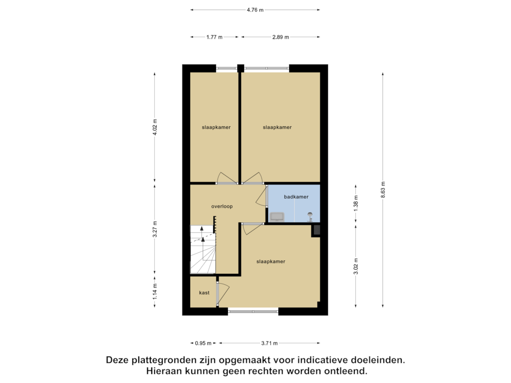 Bekijk plattegrond van Eerste Verdieping van Koopvaardijstraat 6