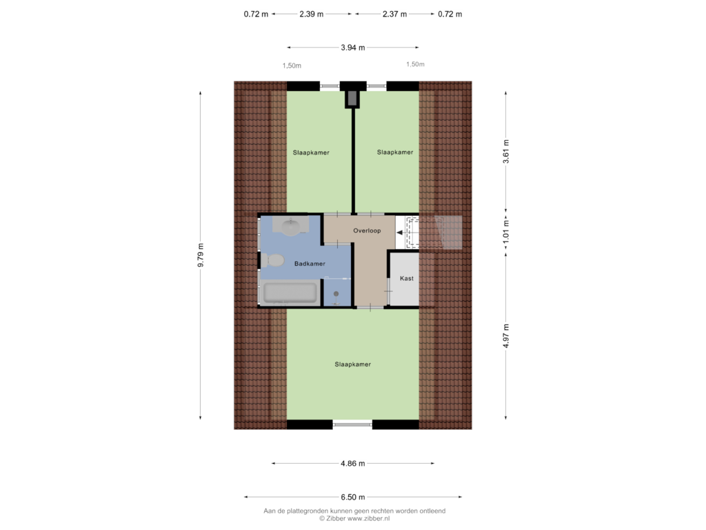 Bekijk plattegrond van Eerste Verdieping van Abbestederweg 26-B H38