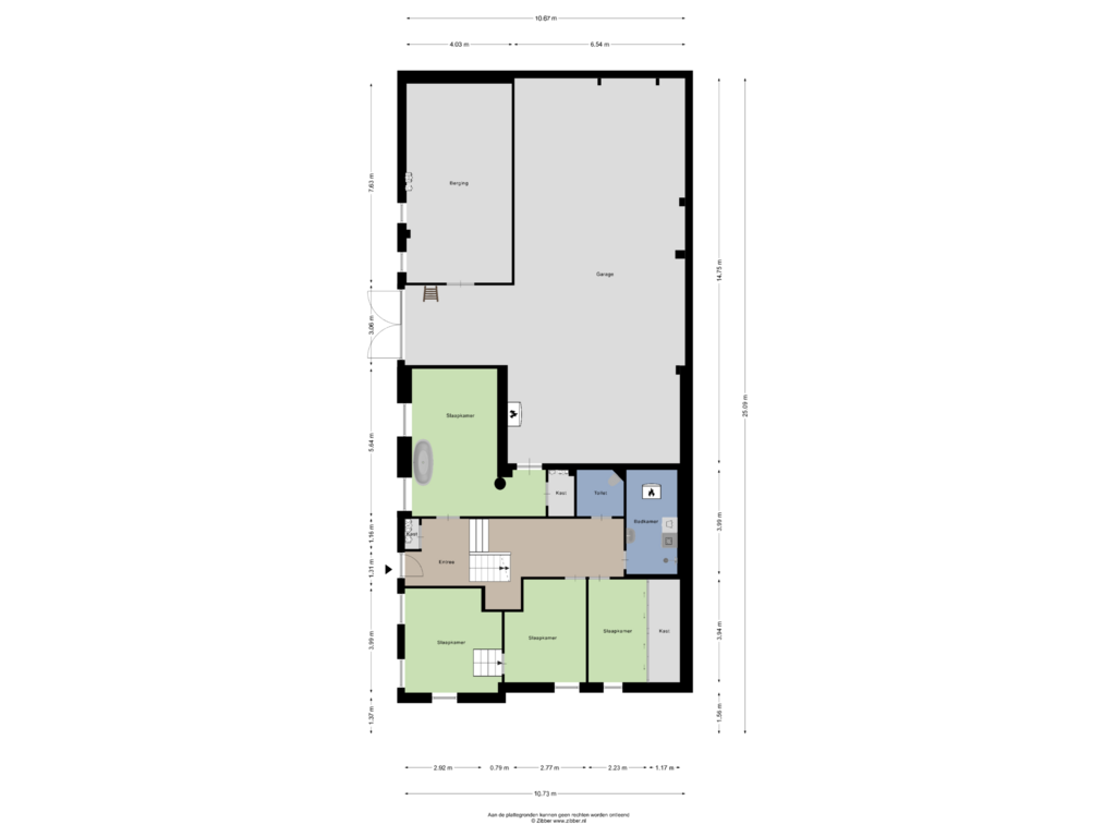 Bekijk plattegrond van Begane grond van Bloemendaalse Zeedijk 40