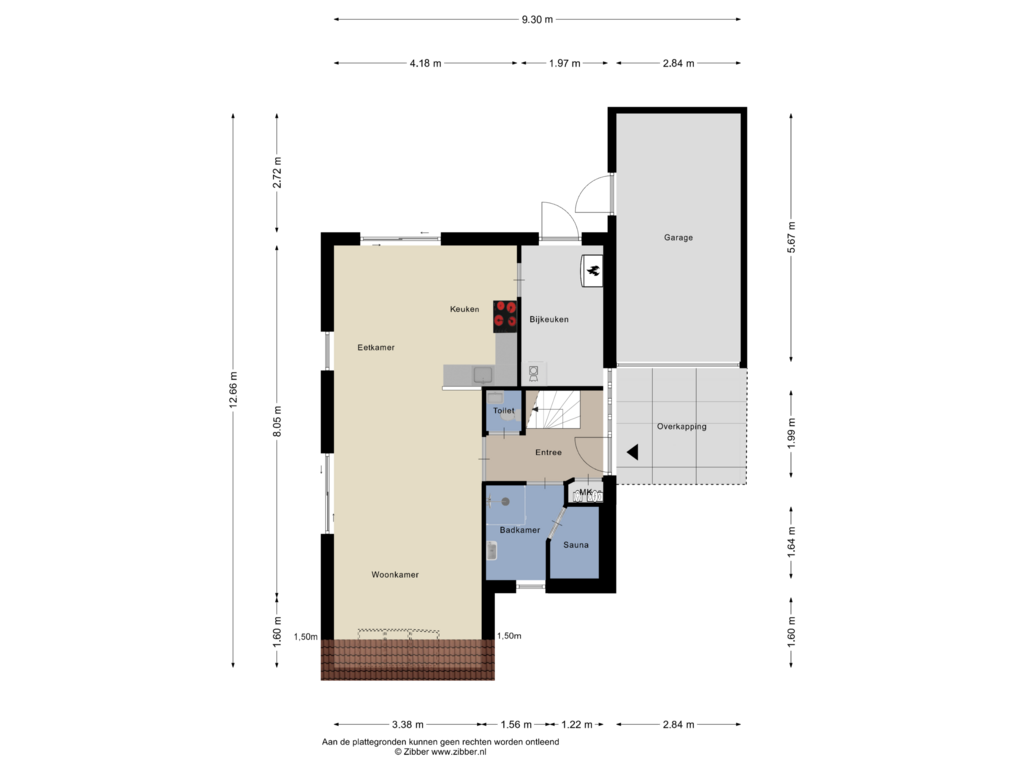 Bekijk plattegrond van Begane grond van Strand 96