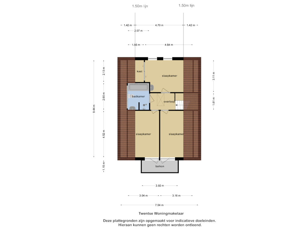 Bekijk plattegrond van 1e verdieping van Jean Louis Pisuissestraat 8