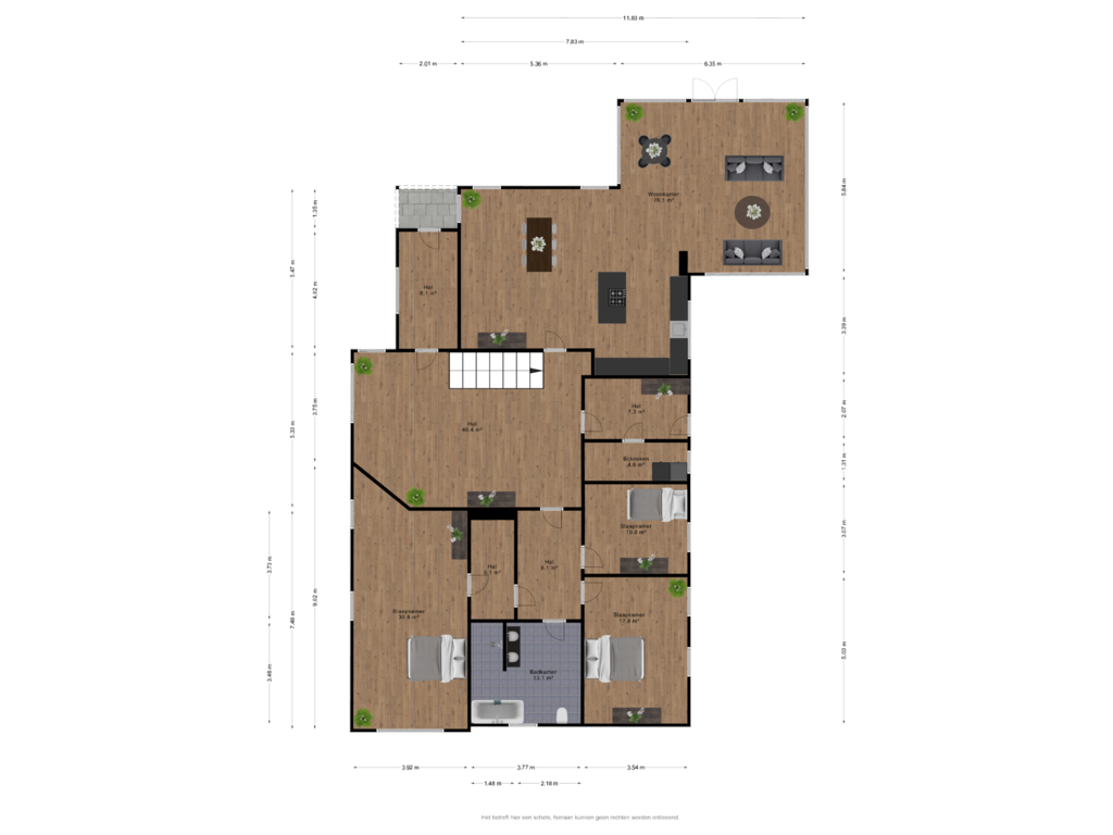 Bekijk plattegrond van Begane grond van Veerlaan 2