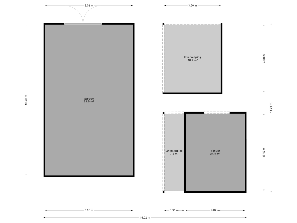 Bekijk plattegrond van Garage van Veerlaan 2