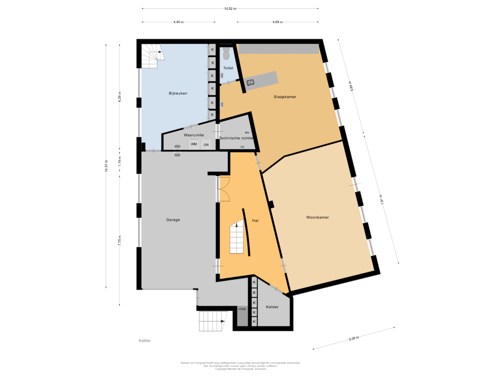 Bekijk plattegrond van Kelder van A.V.H. Destreelaan 145