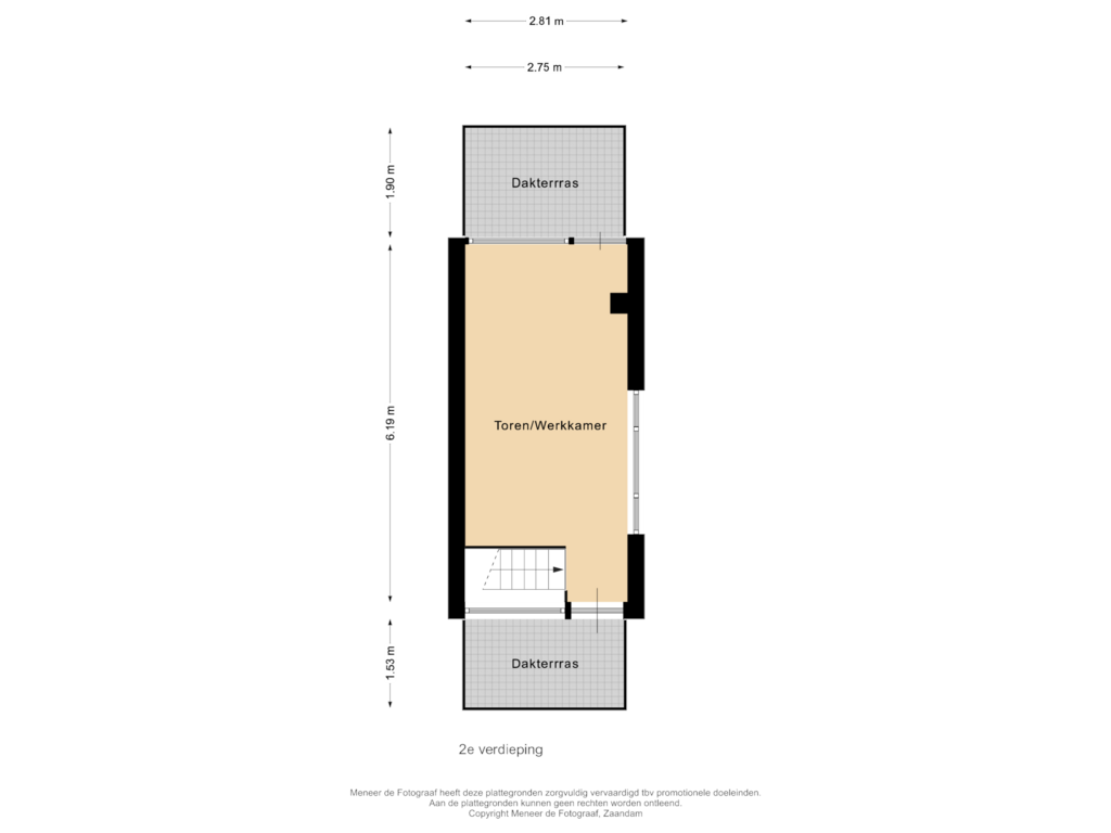 Bekijk plattegrond van 2e verdieping van A.V.H. Destreelaan 145