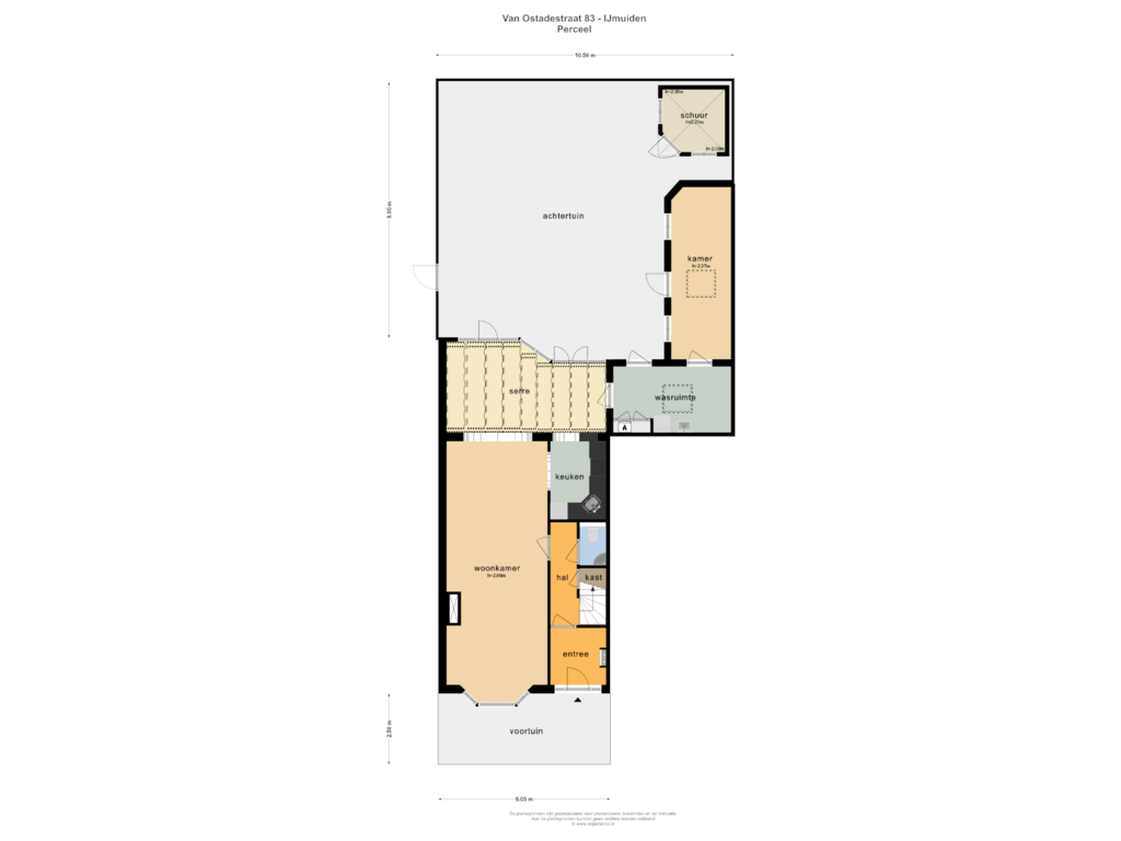 Bekijk plattegrond van PERCEEL van Van Ostadestraat 83