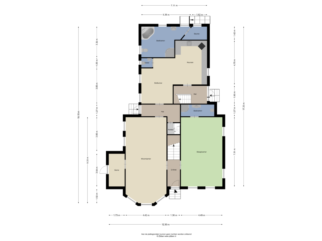 Bekijk plattegrond van Begane Grond van Voorstraat 51