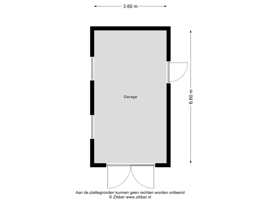 Bekijk plattegrond van Garage van Voorstraat 51