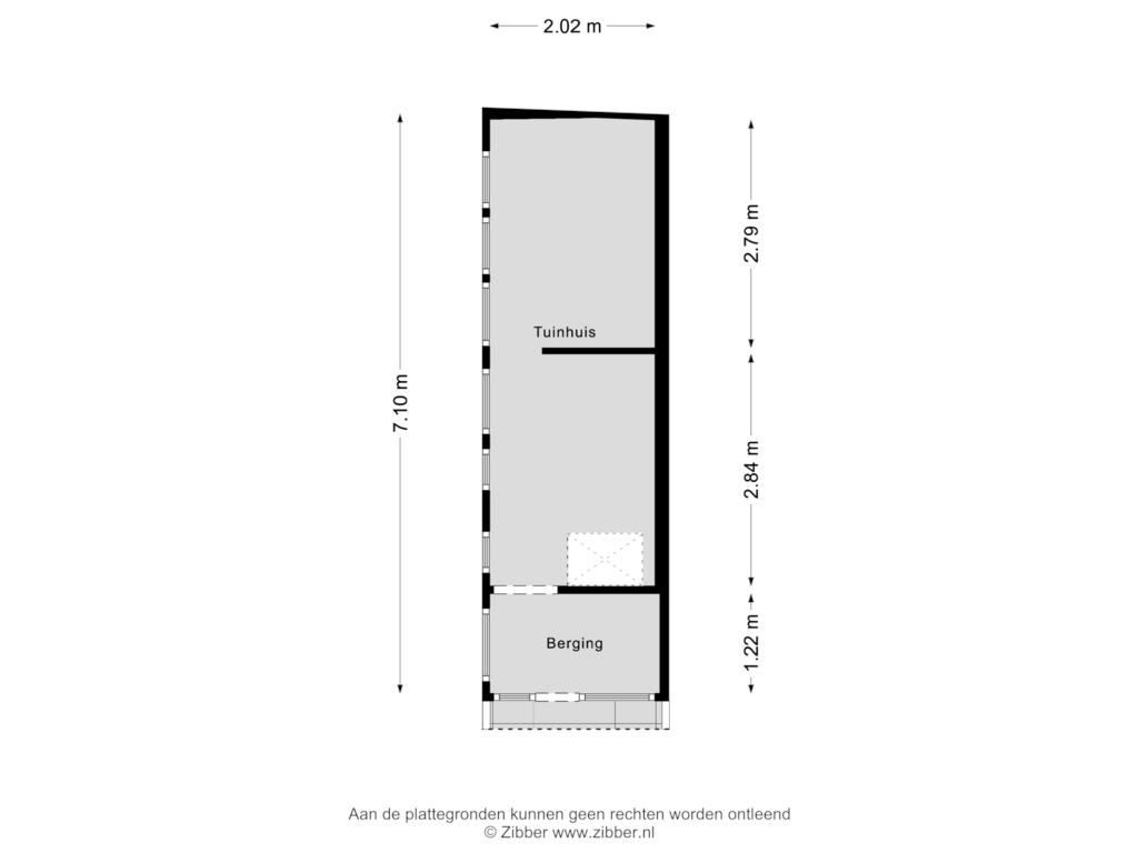 View floorplan of Berging of Vismarkt 13