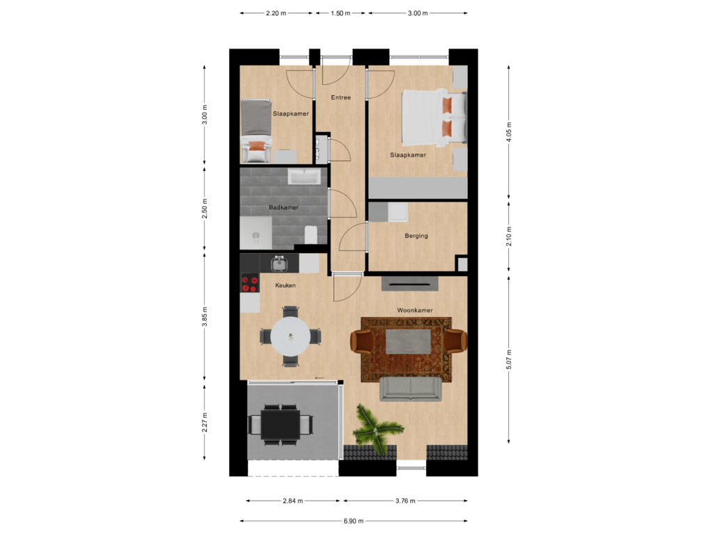 Bekijk plattegrond van 2e Verdieping van Brugwachter 2e verdieping (Bouwnr. 10)