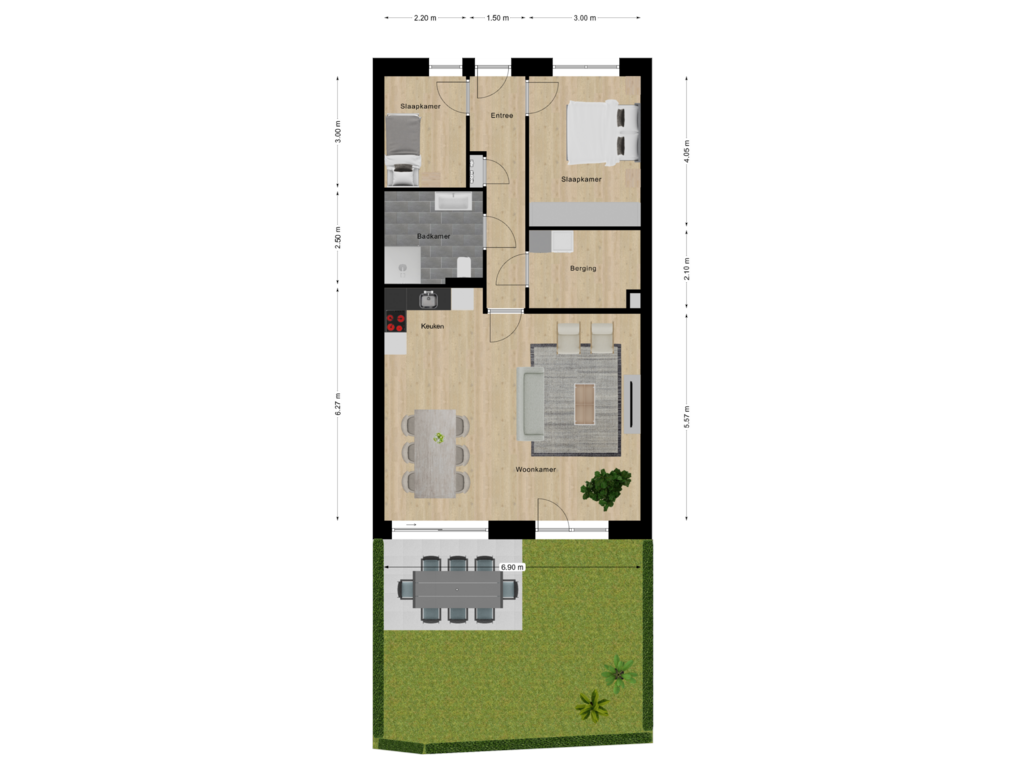 Bekijk plattegrond van Begane Grond van Brugwachter begane grond (Bouwnr. 2)