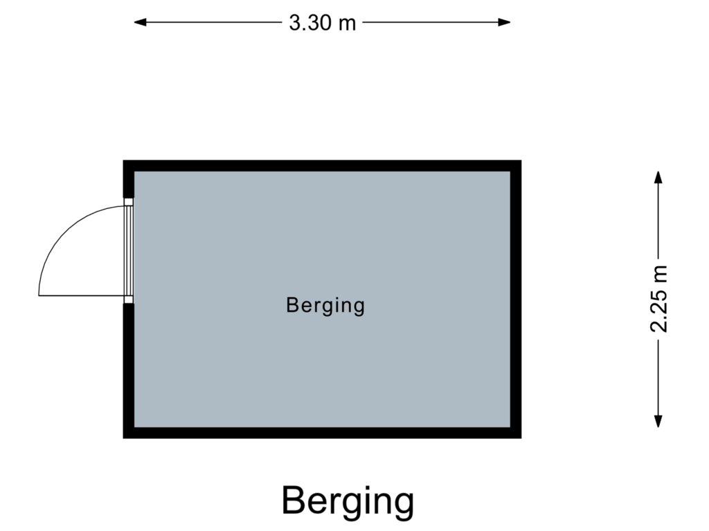 Bekijk plattegrond van Berging van Kamerlingpad 9