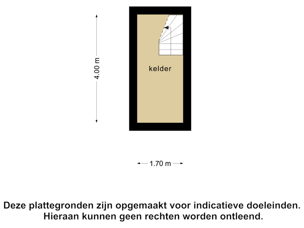 View floorplan of Kelder of Kleidijk 180