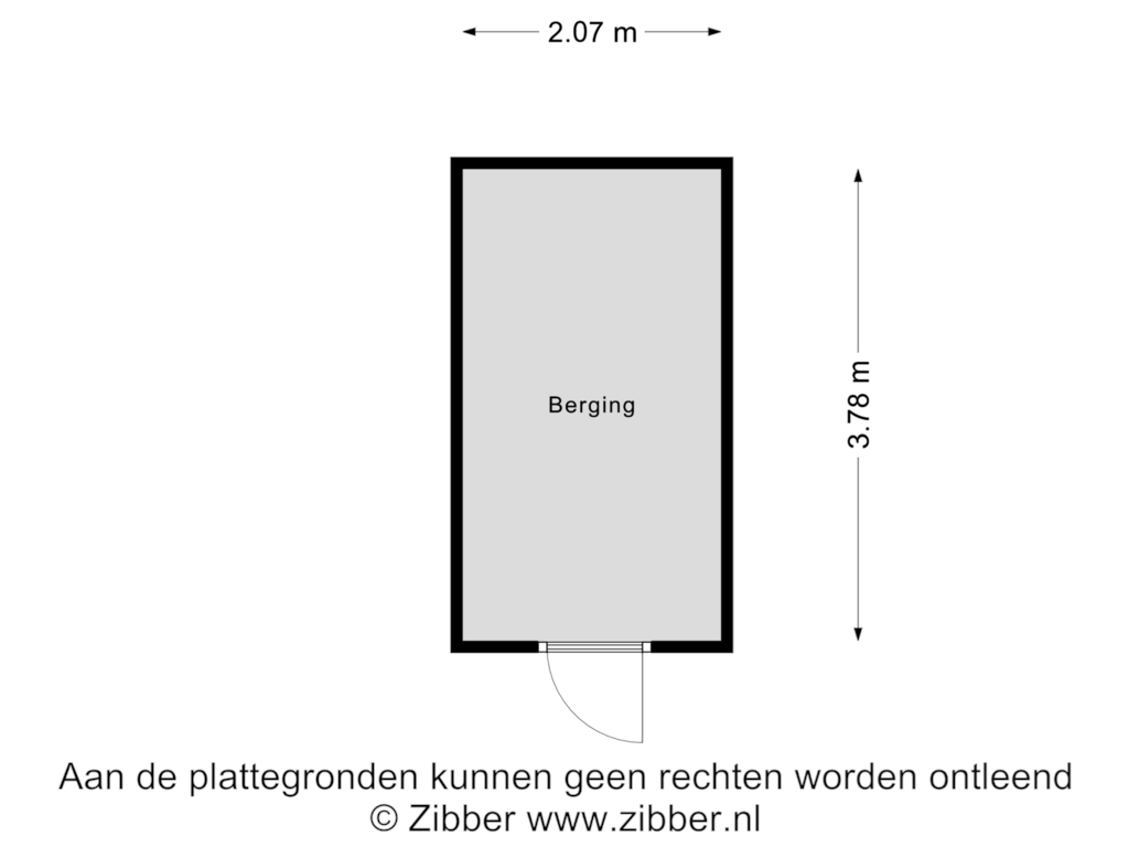 Bekijk plattegrond van Berging van Wolfskuil 44