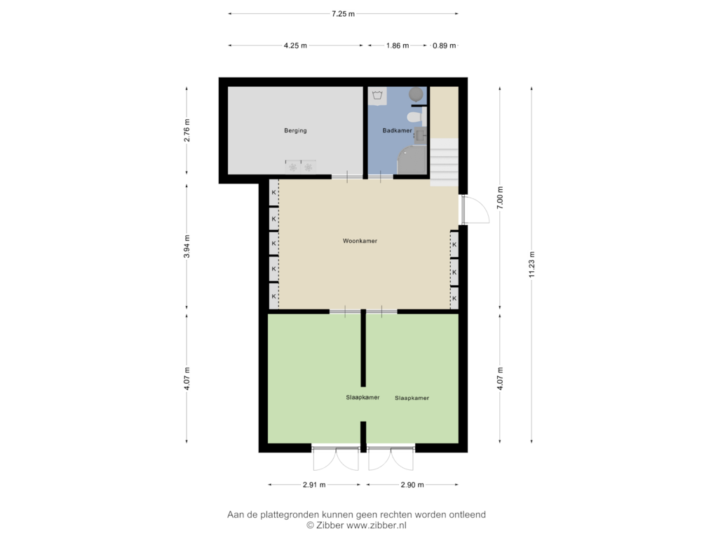 Bekijk plattegrond van Souterrain van Wolfskuil 44