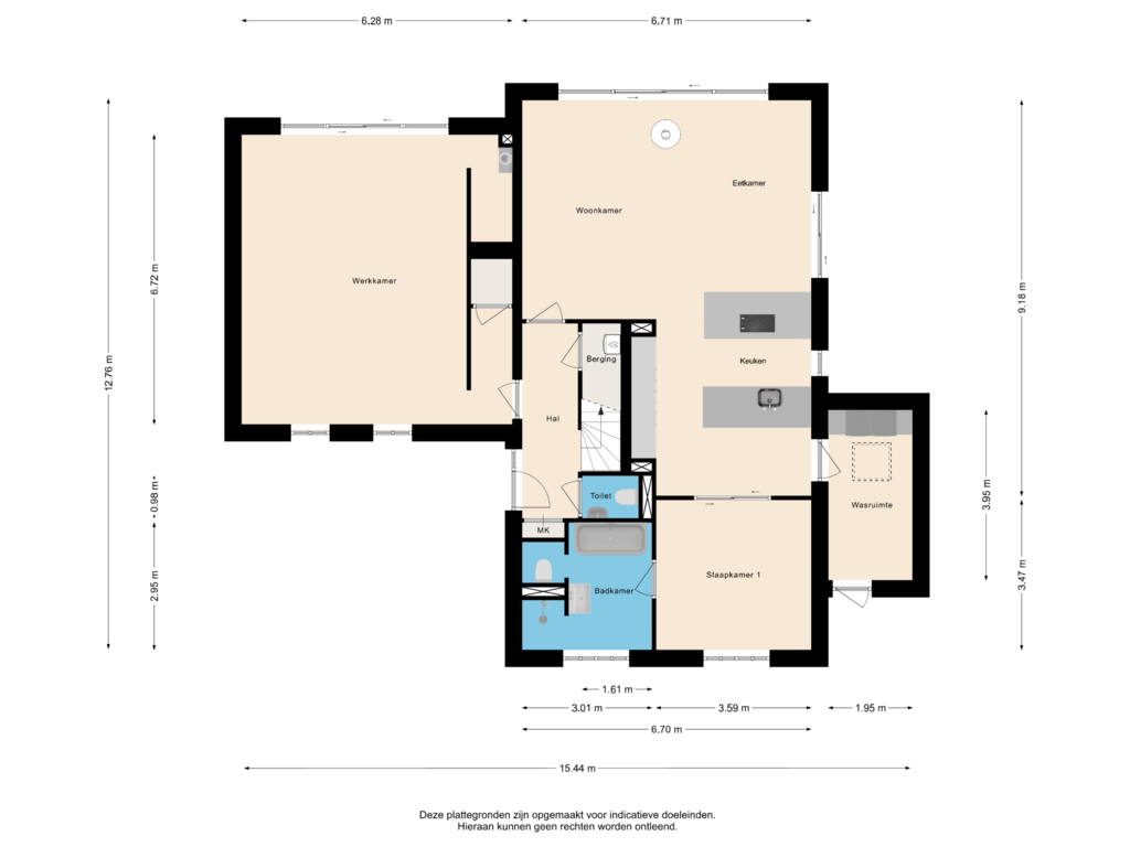 Bekijk plattegrond van Begane Grond van Amberlint 9