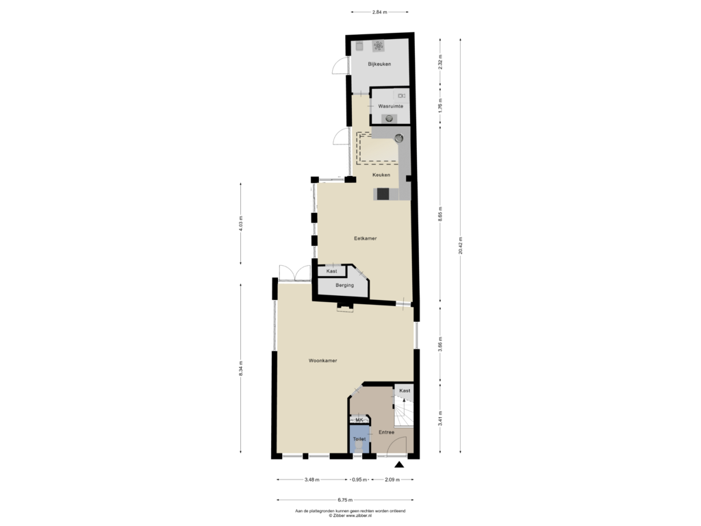 View floorplan of Begane grond of Tramstraat 93