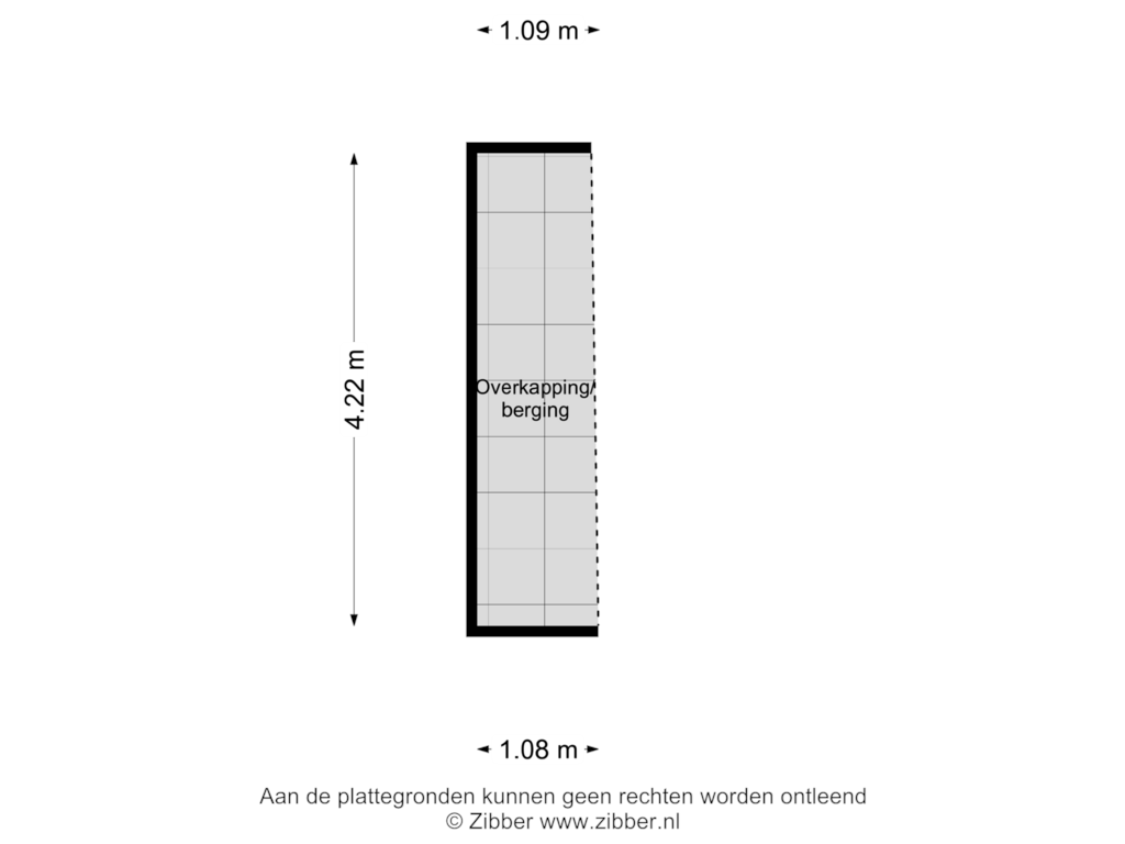 View floorplan of Overkapping of Tramstraat 93