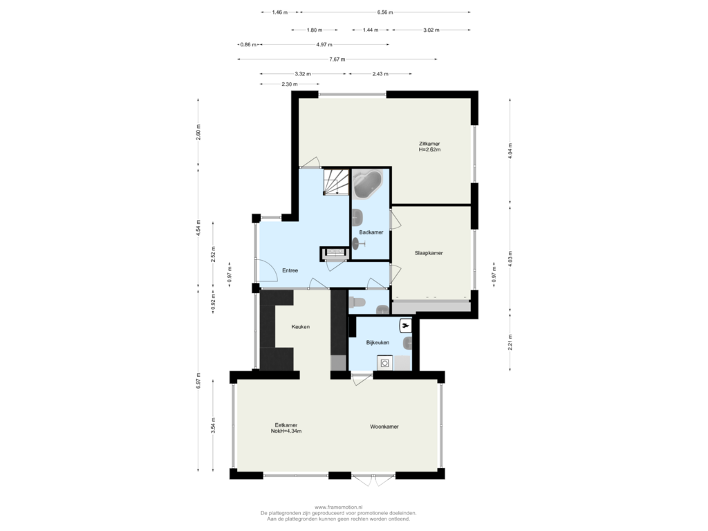 Bekijk plattegrond van Begane Grond van Drogendijk 14