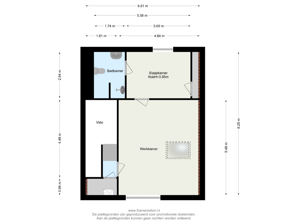 Bekijk plattegrond van Verdieping 1 van Drogendijk 14