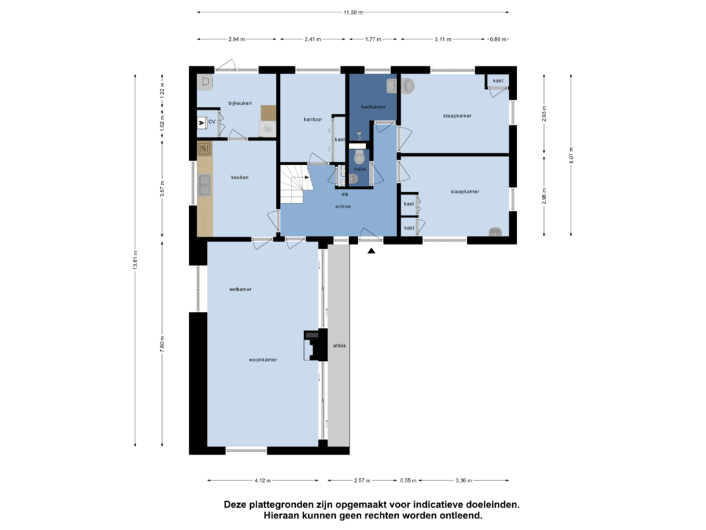 Bekijk plattegrond van Begane Grond van Reigerstraat 2