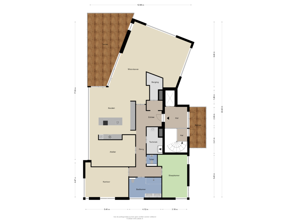 Bekijk plattegrond van Appartement 2 van Agterste meer 6