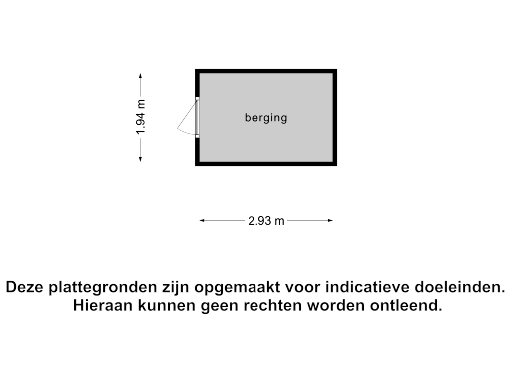 View floorplan of Berging of Boomgaardlaan 128