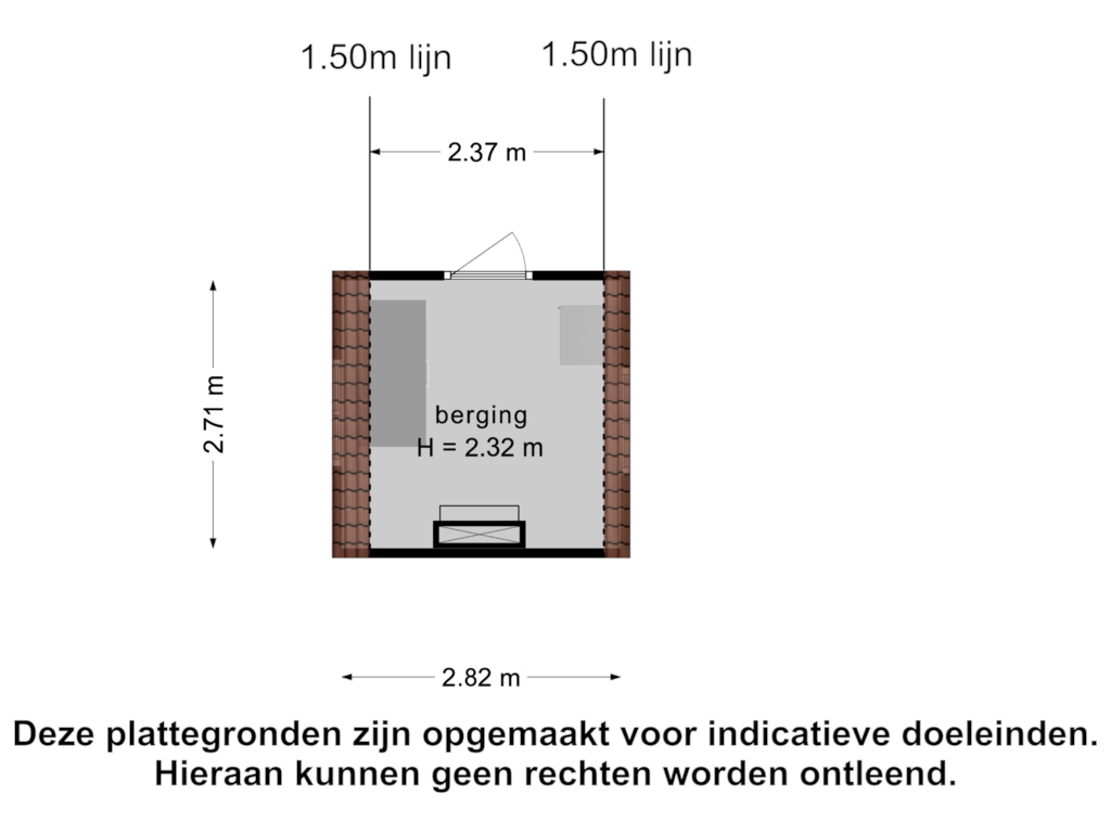 Bekijk plattegrond van Berging  1 van Kanaaldijk 2-- 3