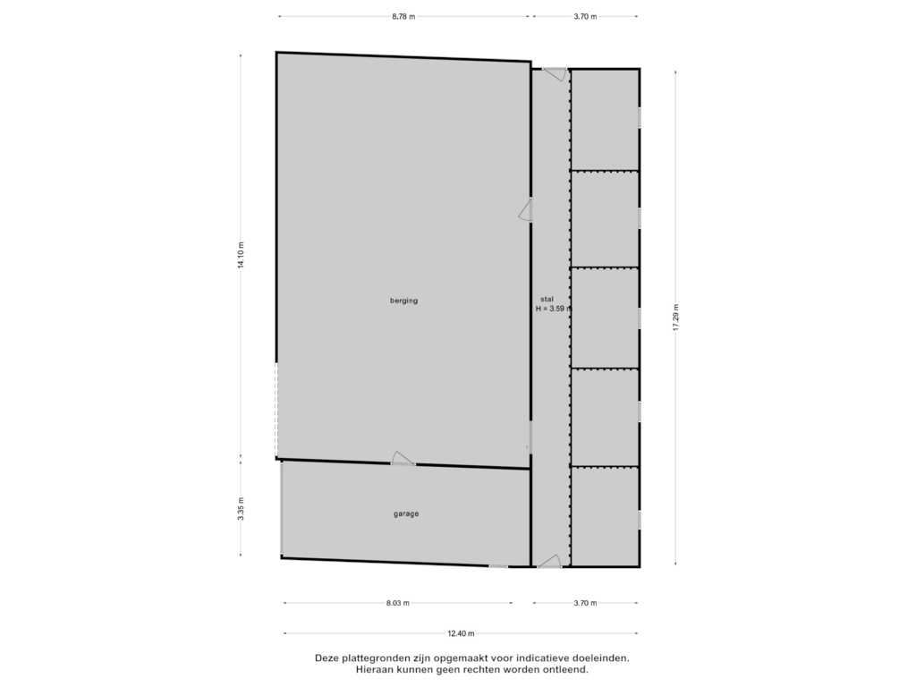 Bekijk plattegrond van Garage 1 van Kanaaldijk 2-- 3