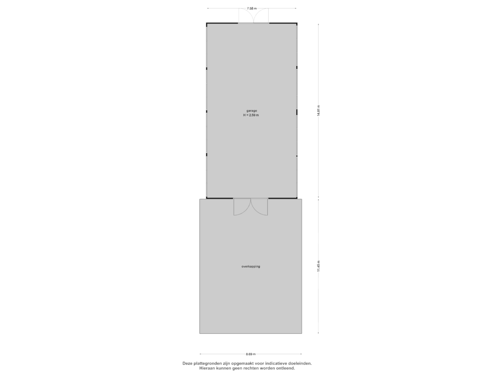 Bekijk plattegrond van Garage 2 van Kanaaldijk 2-- 3