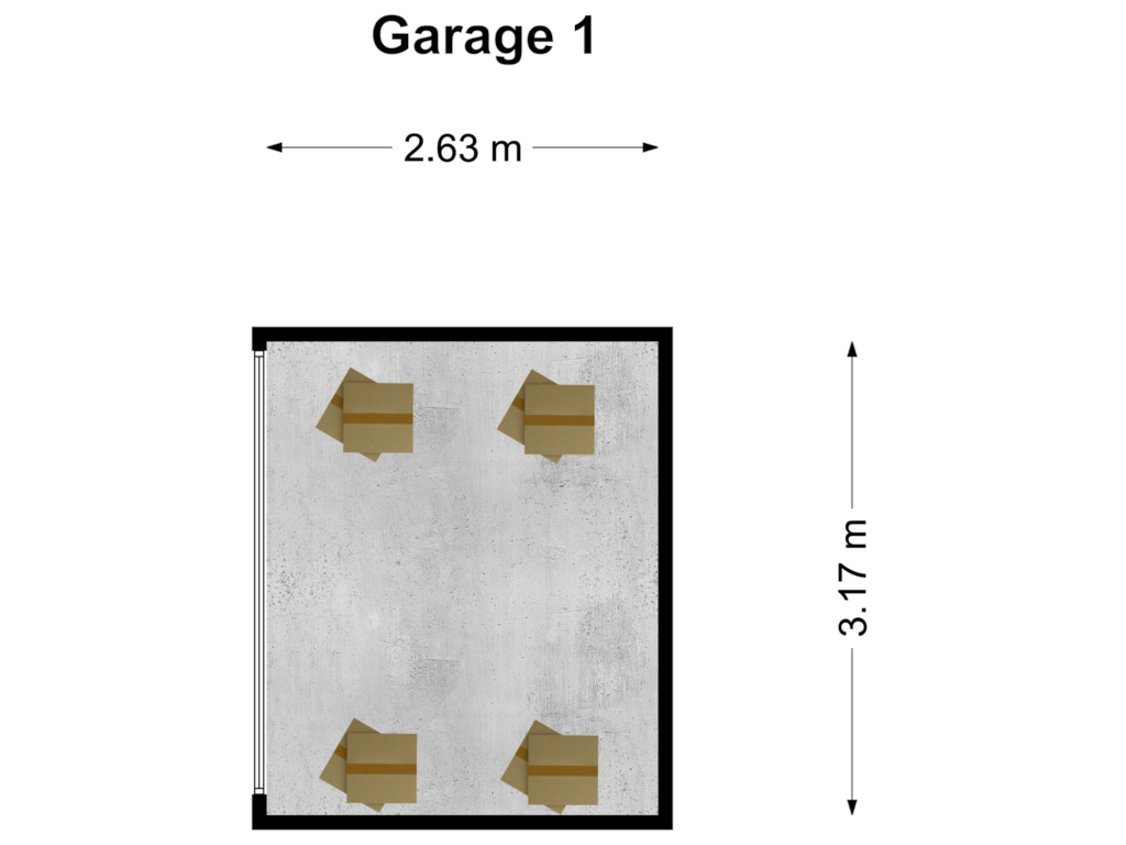 Bekijk plattegrond van Garage 1 van Dorpsstraat 23