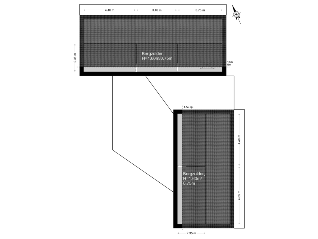 View floorplan of 2e Verdieping of Langekamp 43