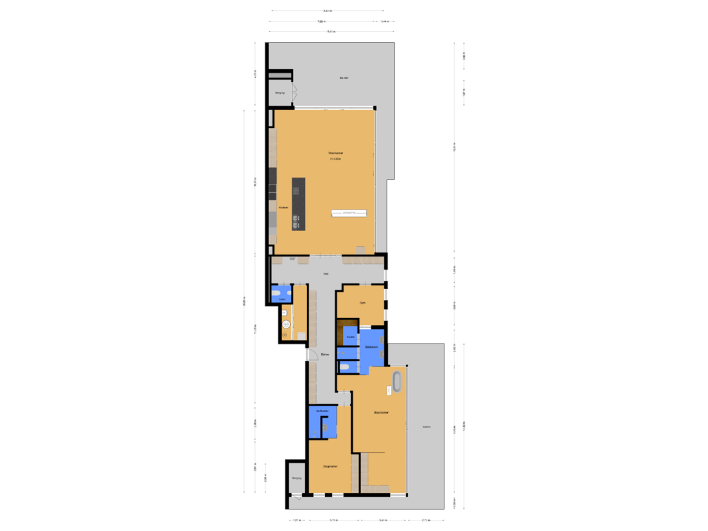 Bekijk plattegrond van Etage van Burgemeester Ketelaarstraat 15-G