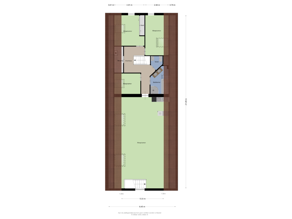 Bekijk plattegrond van Eerste verdieping van Kapelstraat 3